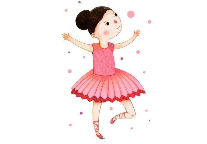 Adesivo murale - J. Loske - pretty ballerina