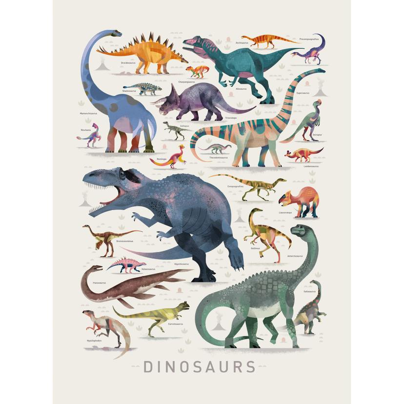Fototapet i brunt - Dinosaurier del 2