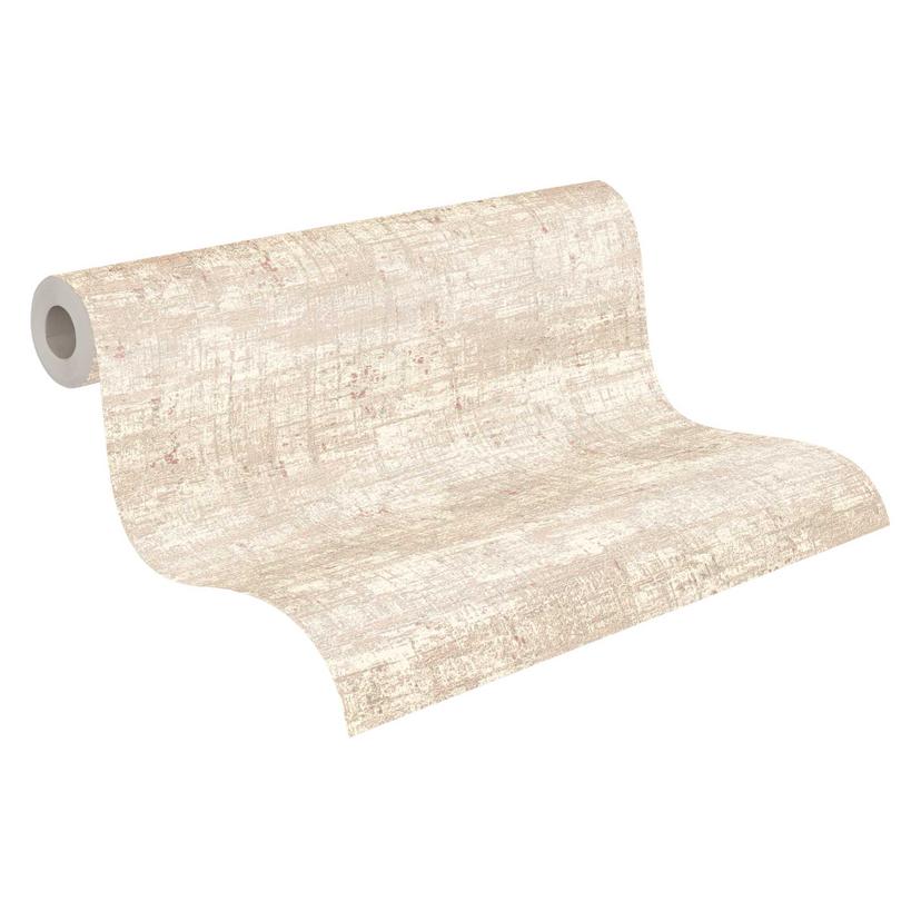 Carta da parati astratta in beige con accenti rustici - Carta da parati testurizzata in tessuto non