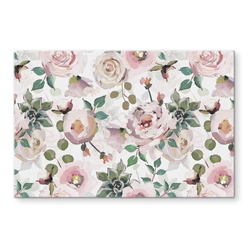 Pannello paraschizzi UN Designs - Fiori rosa