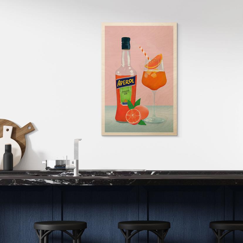 Stampa su legno Aperol - Lizde