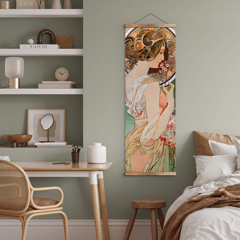 Lienzo, pancarta, Póster de tela Mucha - Cowslip - Panorama