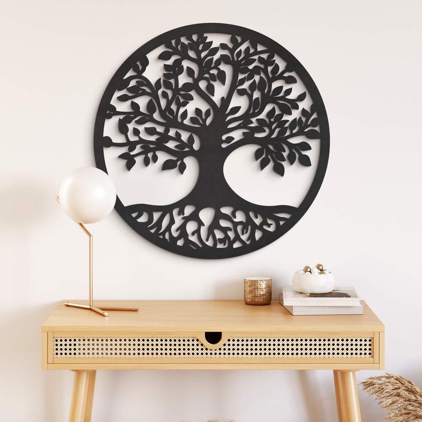 MDF - Decoración en madera - Árbol con raíces