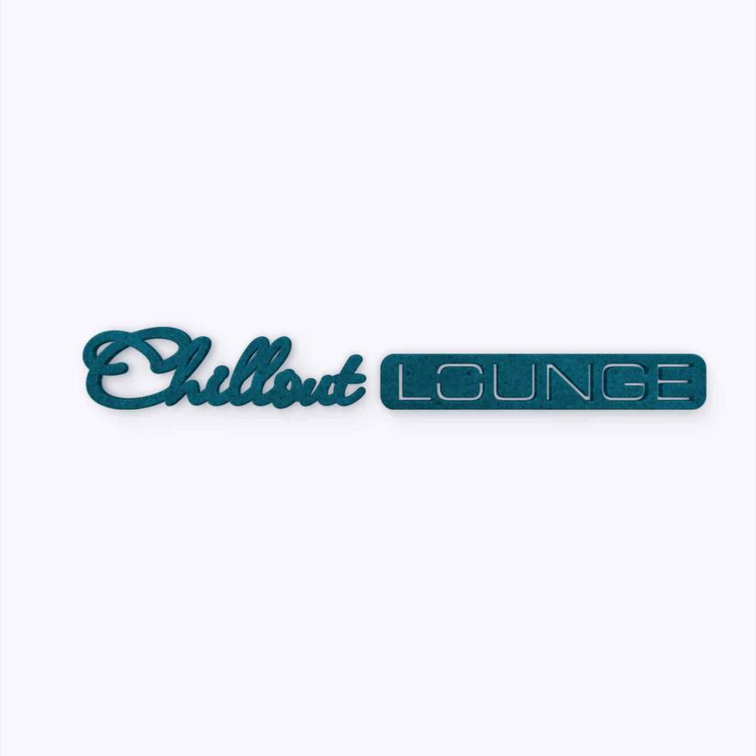Lettere in legno MDF Chillout Lounge
