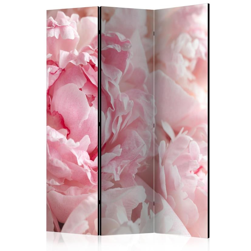 Paravent Séparation de pièce - Douces pivoines, 3 pièces