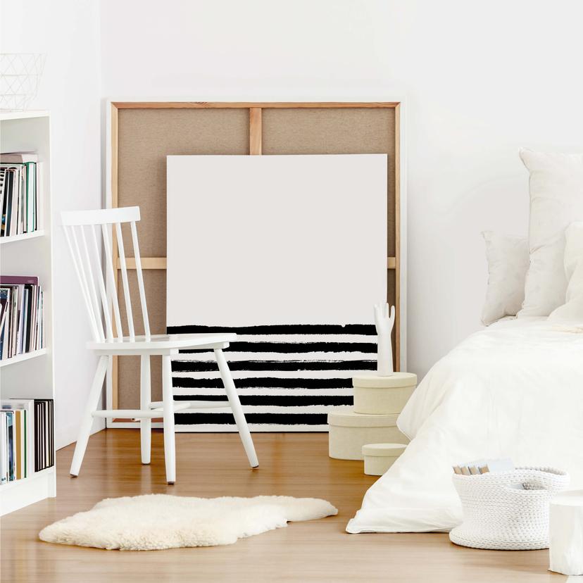 Tableau en toile Lignes noires