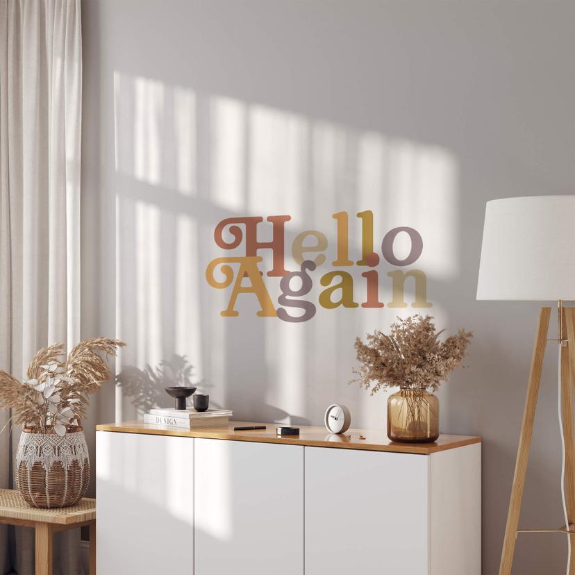 Adesivo murale Hello Again