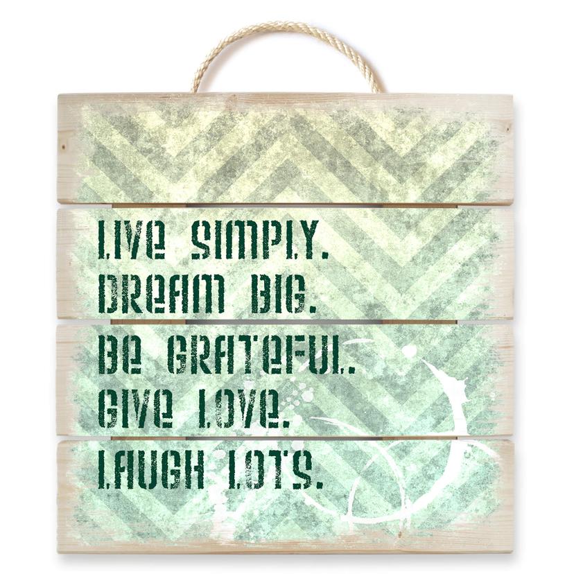 Stampa su legno - Live simply