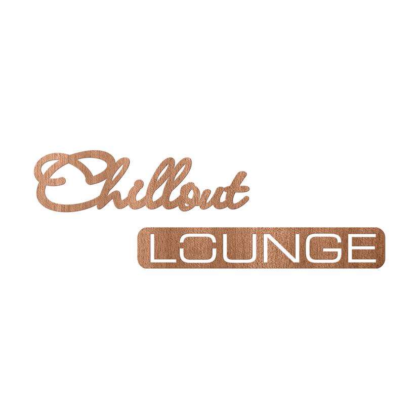 Houten Wanddecoratie Mahoniefineer - Chillout Lounge