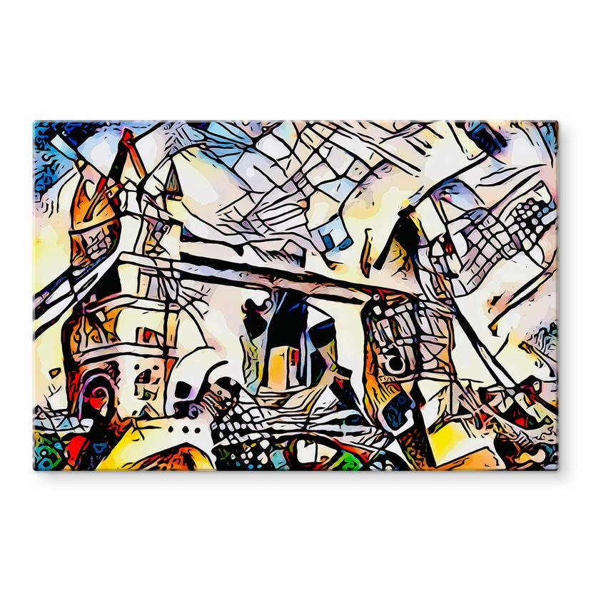 Tableau sur verre Zamart - La rencontre de Kandinsky et de Londres