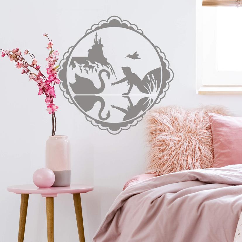 Sticker mural - Le monde fantastique- Cygne