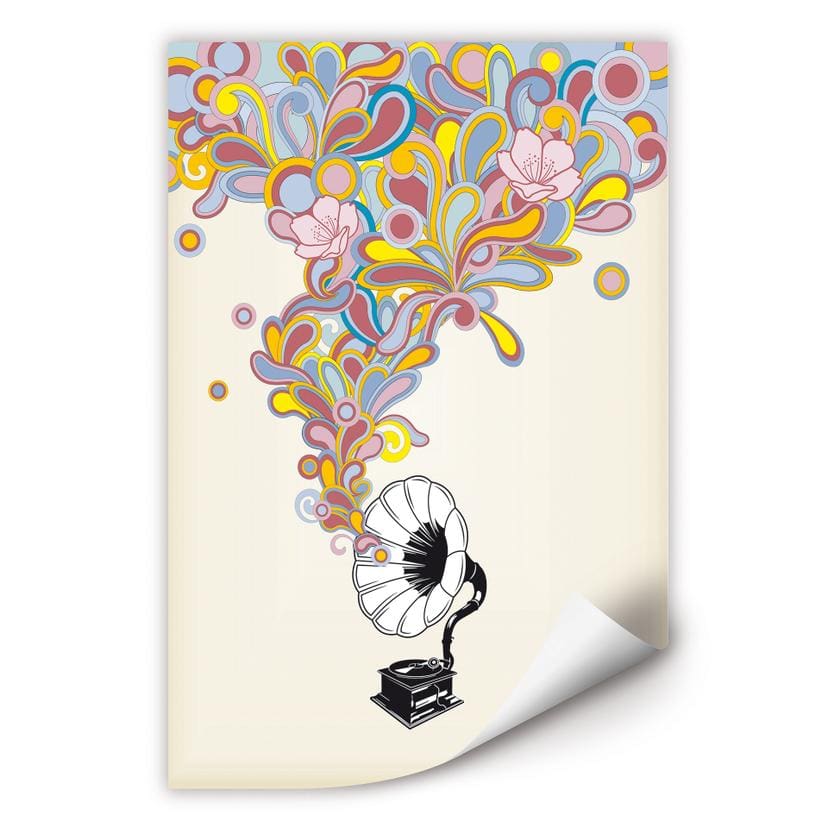 Poster autocollant - W - Musique Ensorcelante