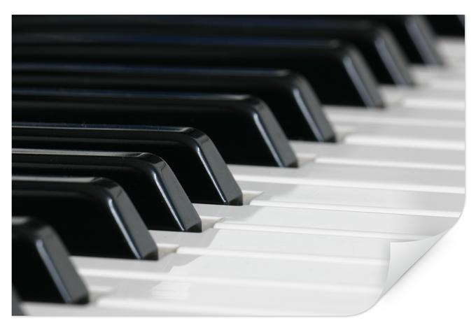 Poster autocollant - W - Clavier