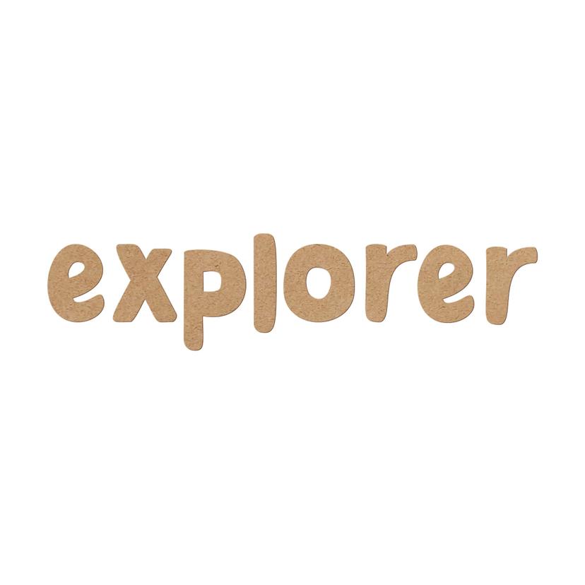 Décoration en bois MDF Explorer