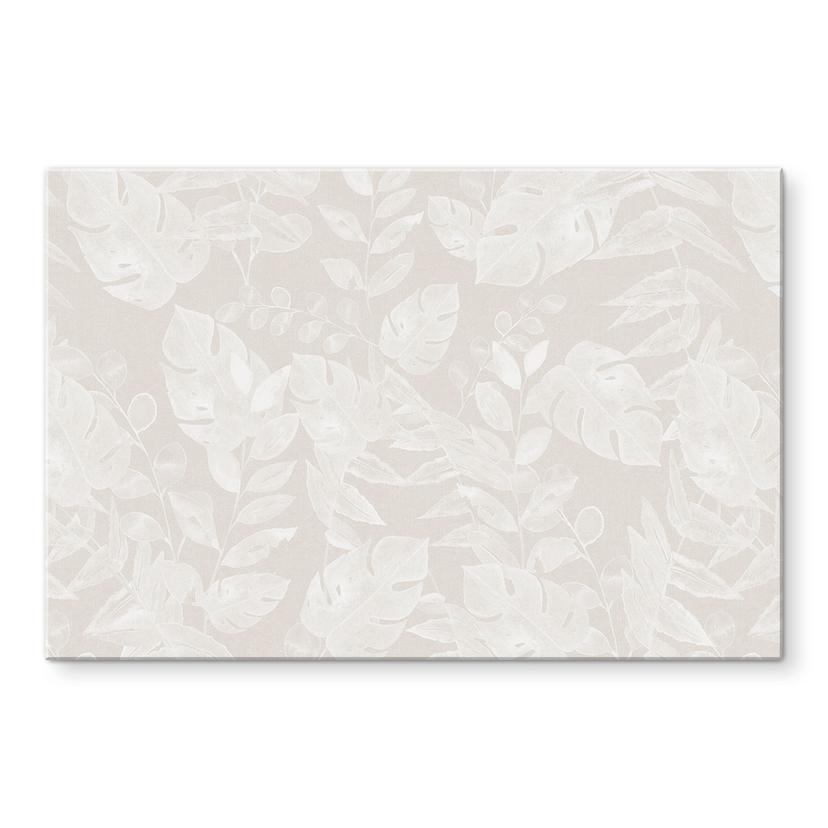 Akrylbillede Tropical Leaves Beige - Bloomery Decor