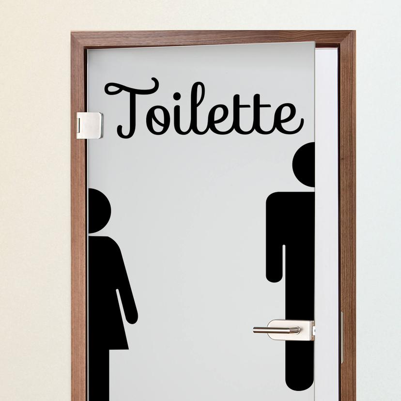 Wandtattoo Toilettenmännchen - Set 1