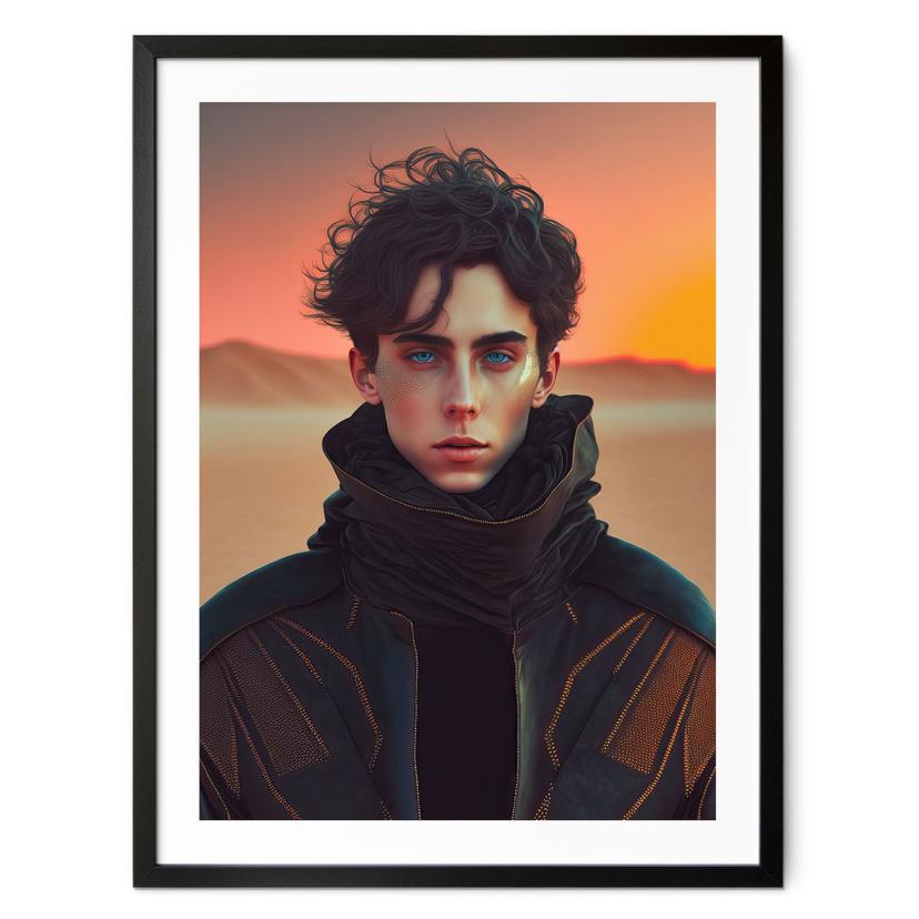 Plakat Paul i ørkenen - Inspireret af Dune - Treechild