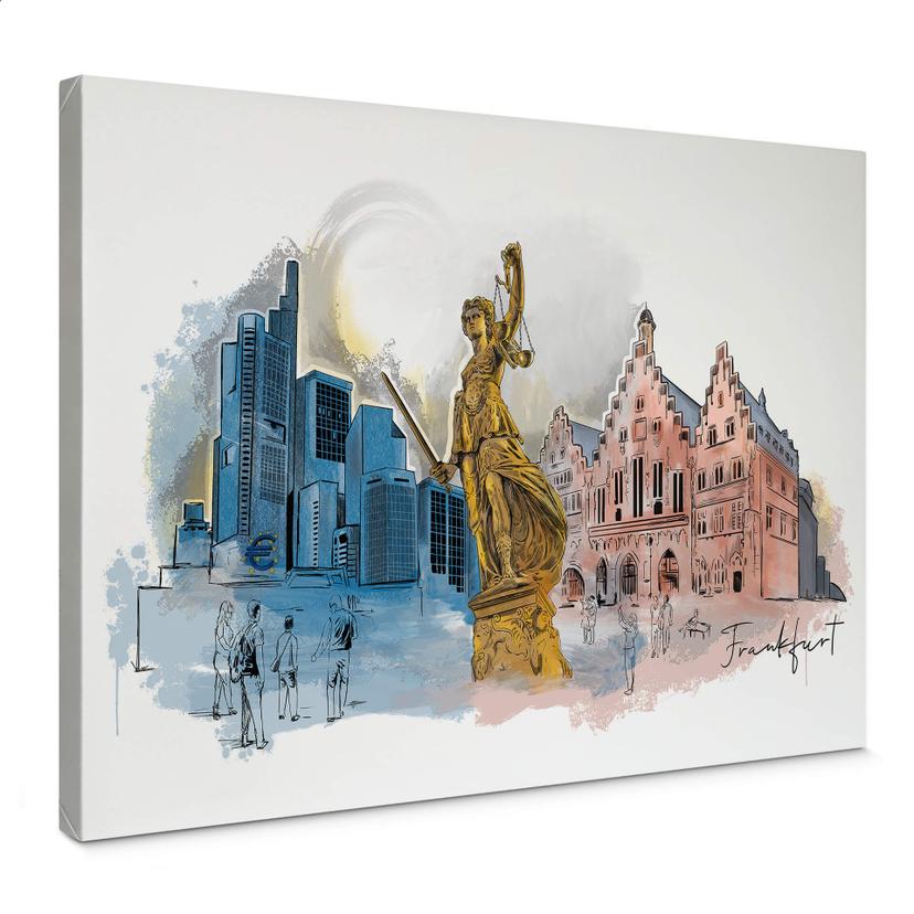 Lienzo Frankfurt - Love your City