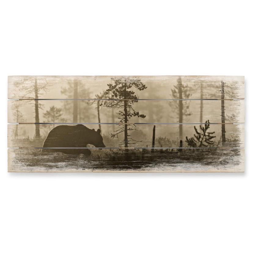 Cuadro de madera Ove Linde - Niebla por la mañana - Panorama