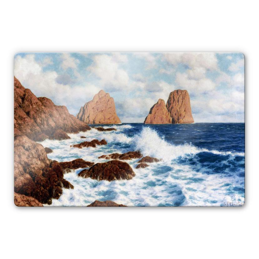 Glasschilderij Choultsé - Capri