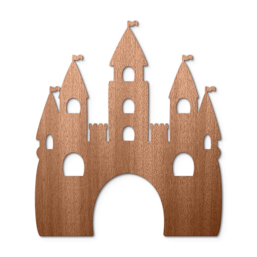 Decoro in legno - Castello
