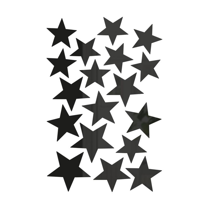 3D väggdekoration stjärnuppsättning | akryldekoration