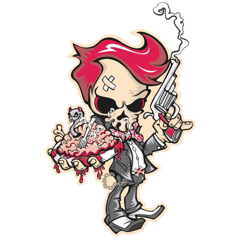 Wallsticker Dinner 4 Mafias 2
