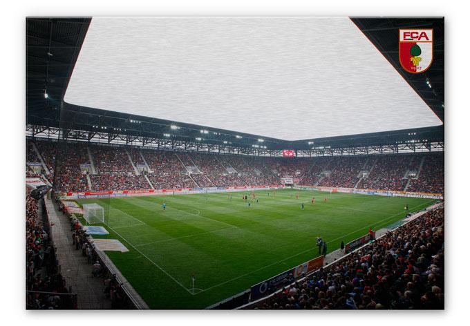 Alu-Dibond Bild FC Augsburg Stadion Innenansicht