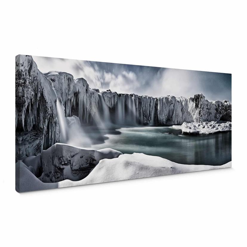 Canvasbillede - Scherbina - Waterfall - Panorama