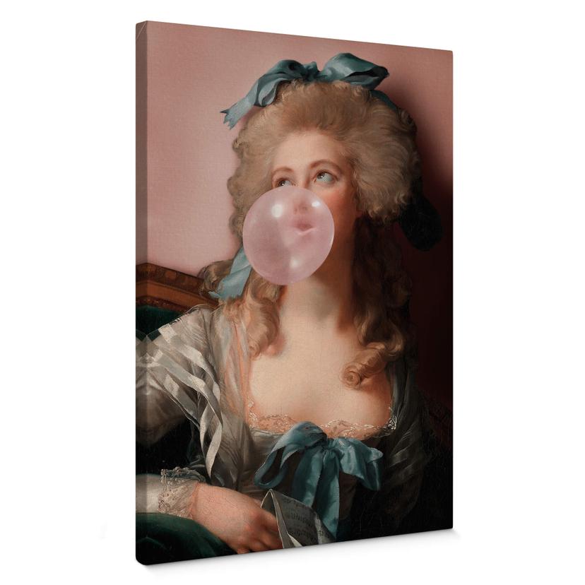 Cuadro lienzo Suelta - Princesa chicle