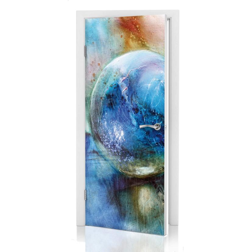 Türdesign Schmucker - Blaue Murmeln 91x200 cm
