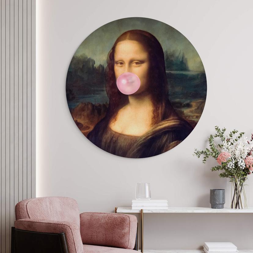 Cerchio a muro Mona Lisa con gomma da masticare