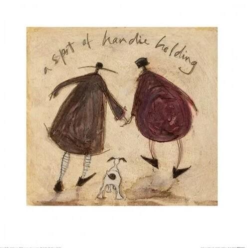 Plakat Sam Toft - A Spot of Handie Holding kunsttryk, Sam Toft (30 x 30 cm)