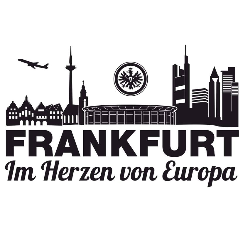 Wandtattoo Eintracht Frankfurt Skyline - Europa