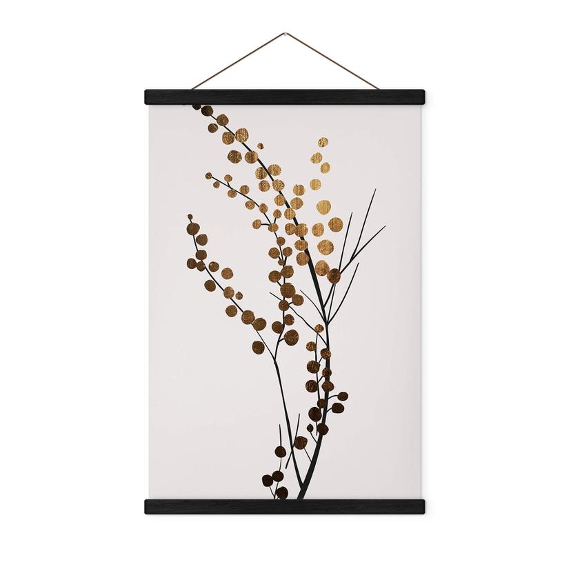 Tekstil plakat Kubistika - Golden Branch