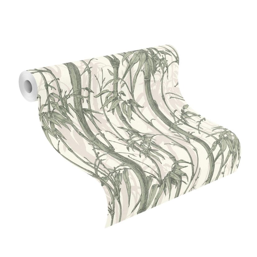 Rasch Papier peint intissé à motifs Florentine III vert sauge