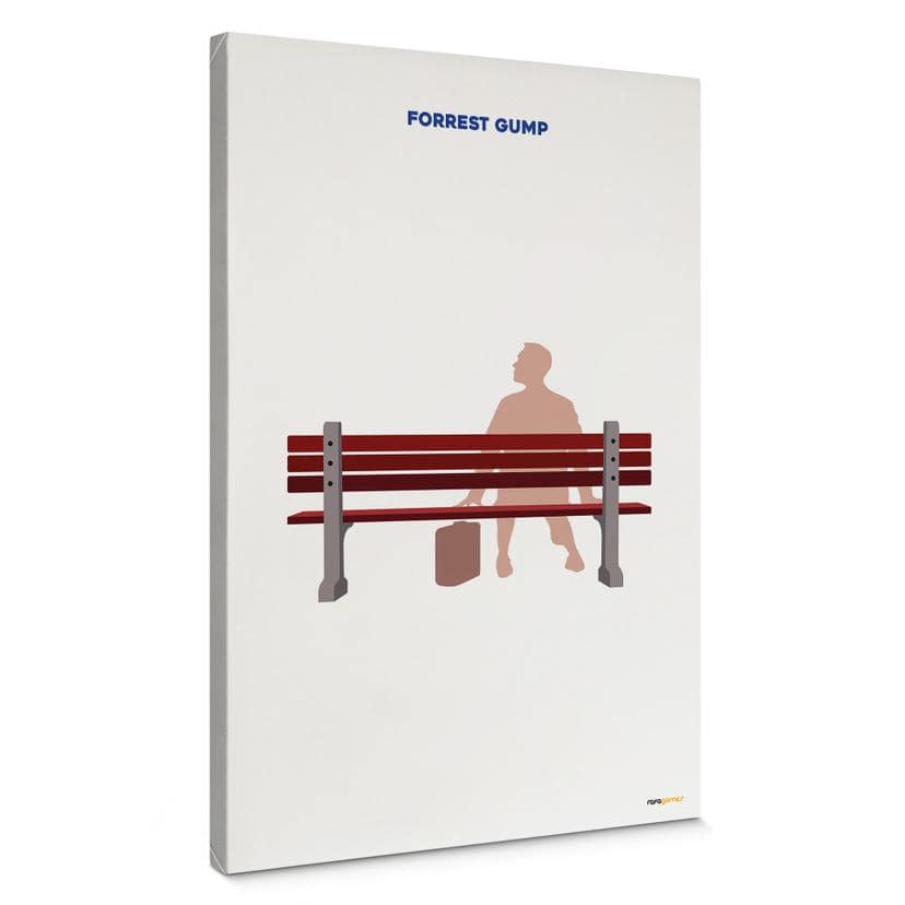 Lærredsprint - Inspireret af filmen "Forrest Gump" - Gomes