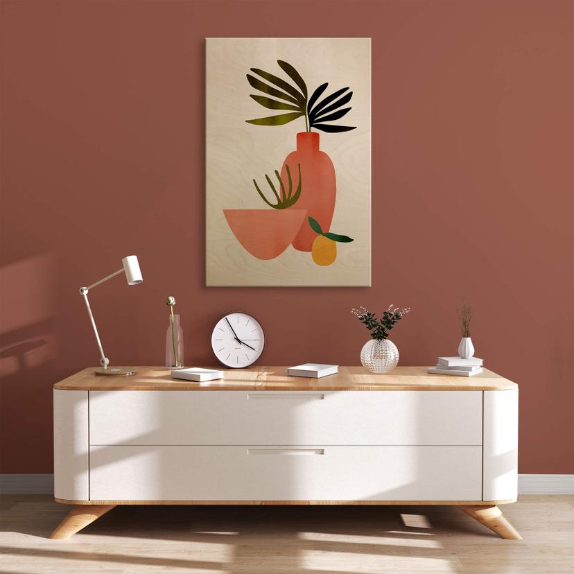 Stampa su legno Kubistika - Limone