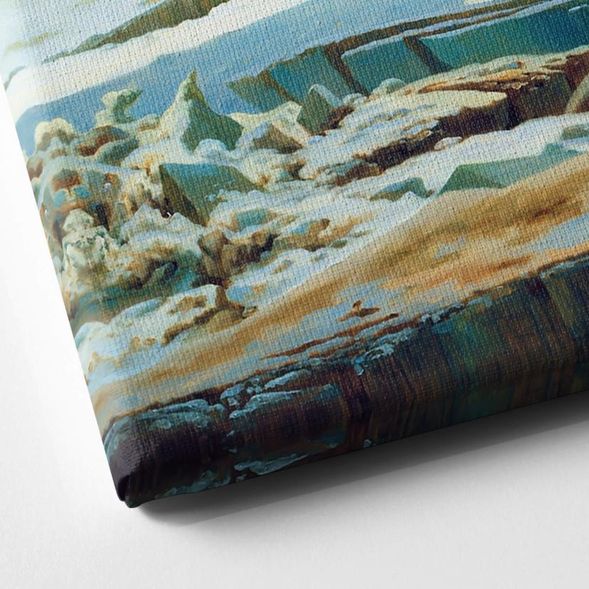 Stampa su tela Friedrich - Il mare di ghiaccio