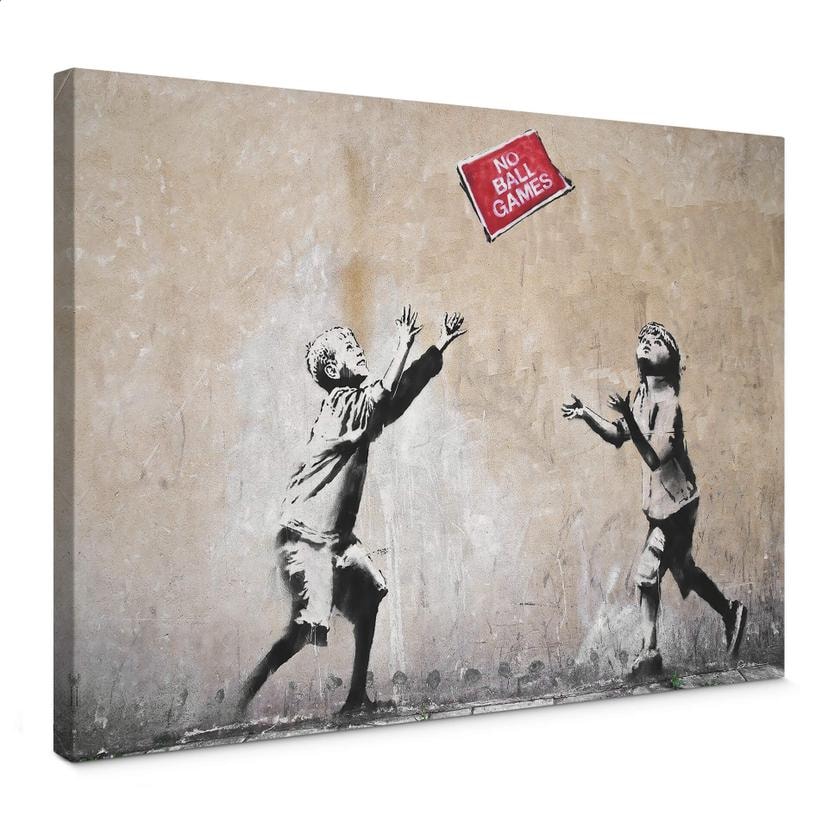 Canvasbillede Banksy - No Ball Games