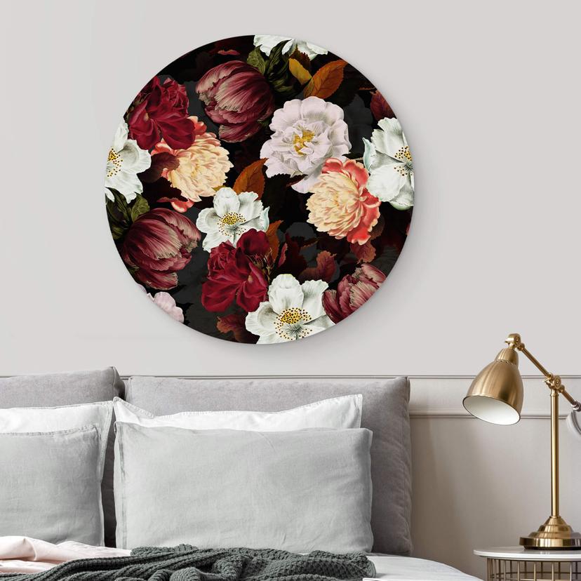 Alu-Dibond UN Designs - Floreale tondo