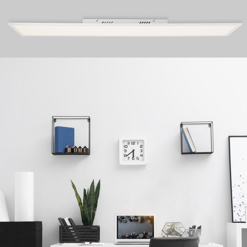 Deckenleuchte Jolien, weiß, 119,5 x 29,5 cm, Deckenlampe