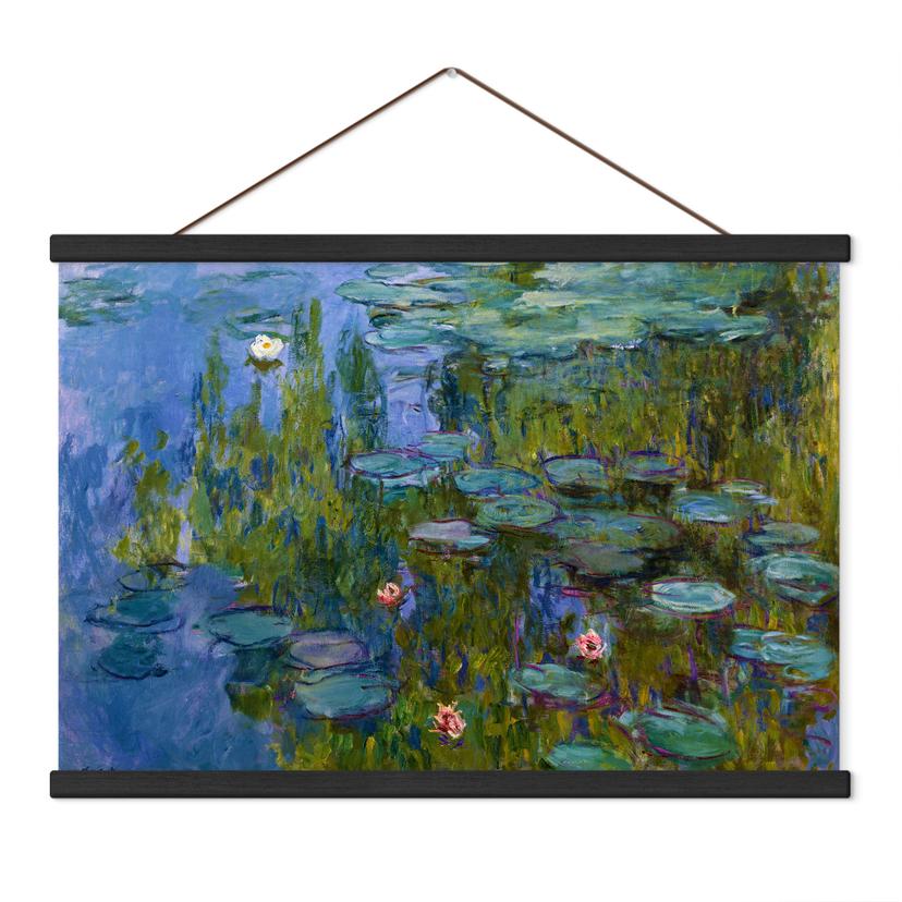 Textielposter Waterlelies 1918 - Monet