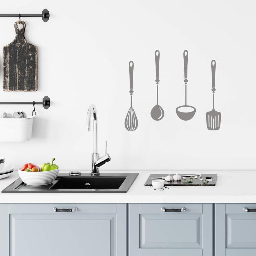 Sticker mural - Ustensiles de cuisine