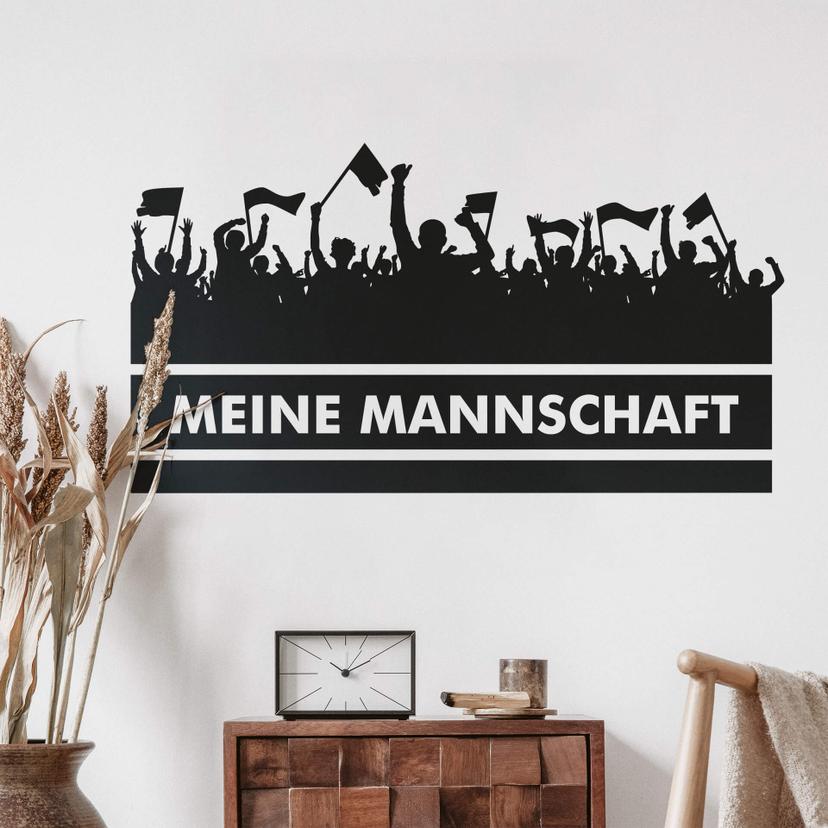 Wandtattoo + Wunschtext Fans