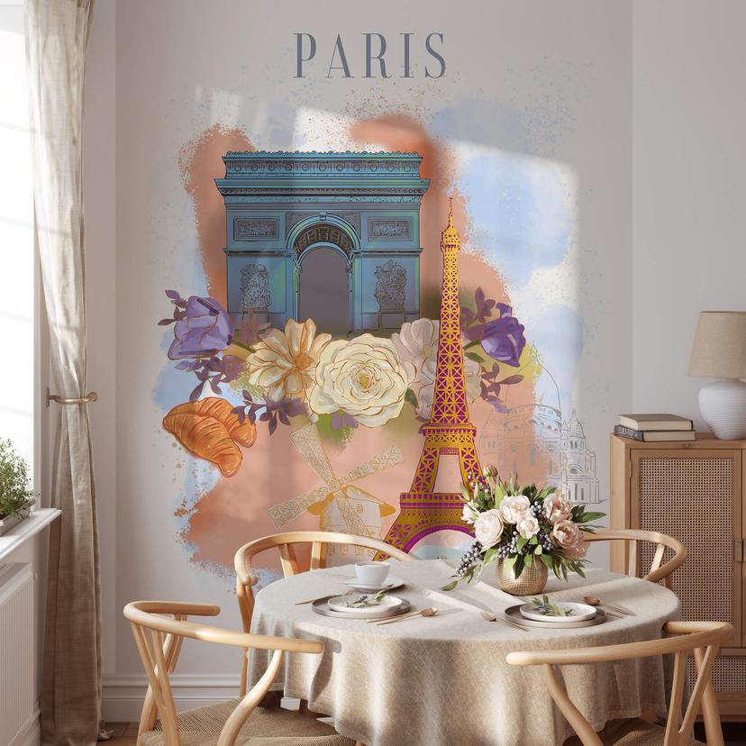 Fototapet Love your City - Paris