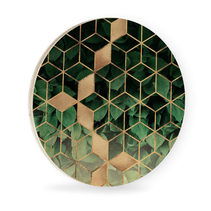 Tableau en bois Fredriksson - Rencontre entre nature et géométrie