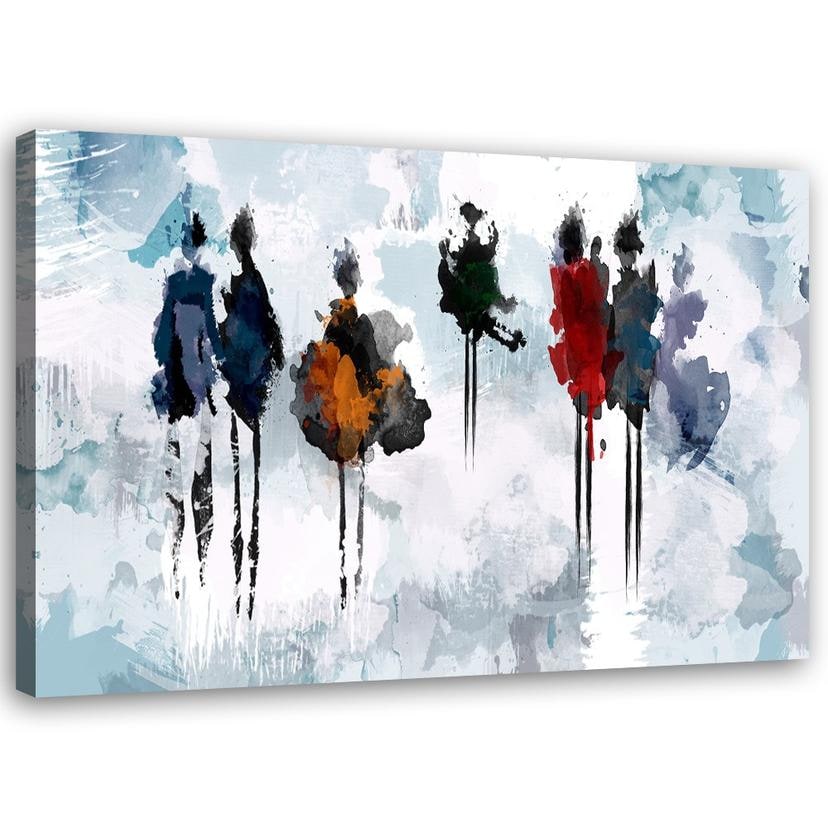 Tableau sur toile, Femmes abstraites peintes