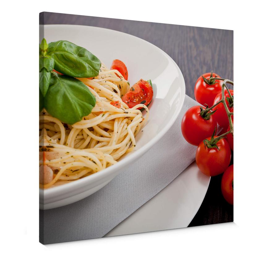 Pasta Italiana - firkantet Lærredsprint