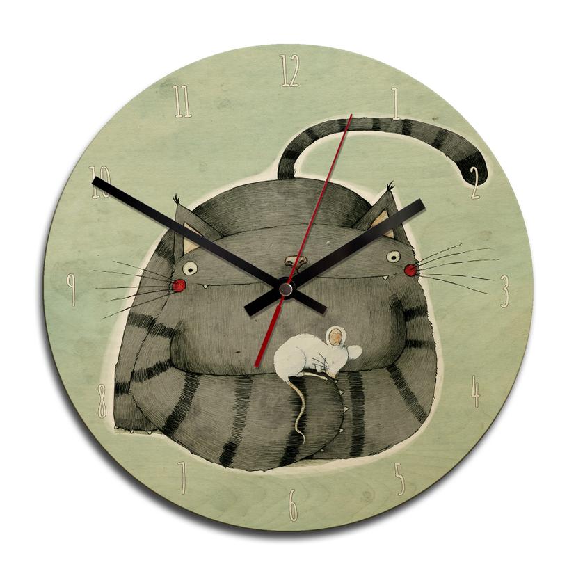 Horloge murale en bois - Loske - Amis